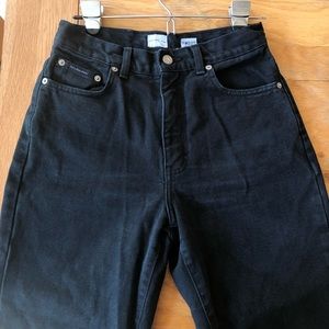 Calvin Klein high-waisted vintage black jeans